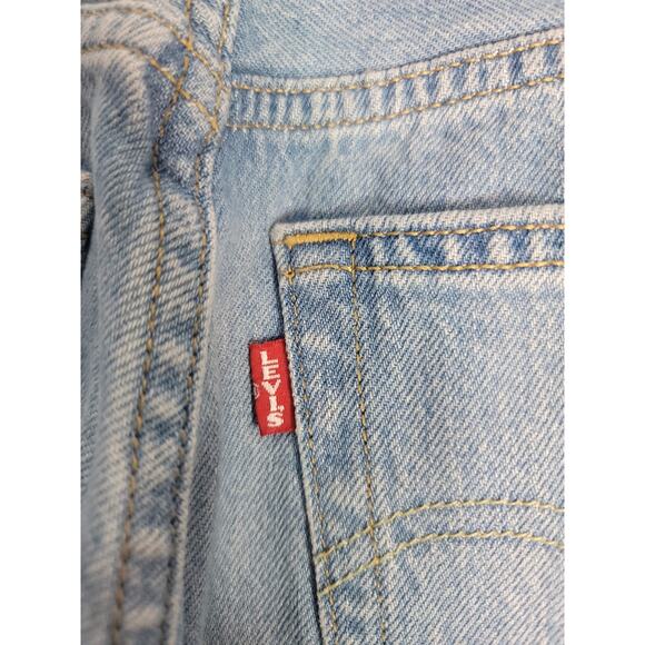 Levis 501 Premium Jeans Womens SZ 24 Straight High Rise Button Fly Rigid Big E - Picture 12 of 12